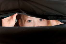 child hiding